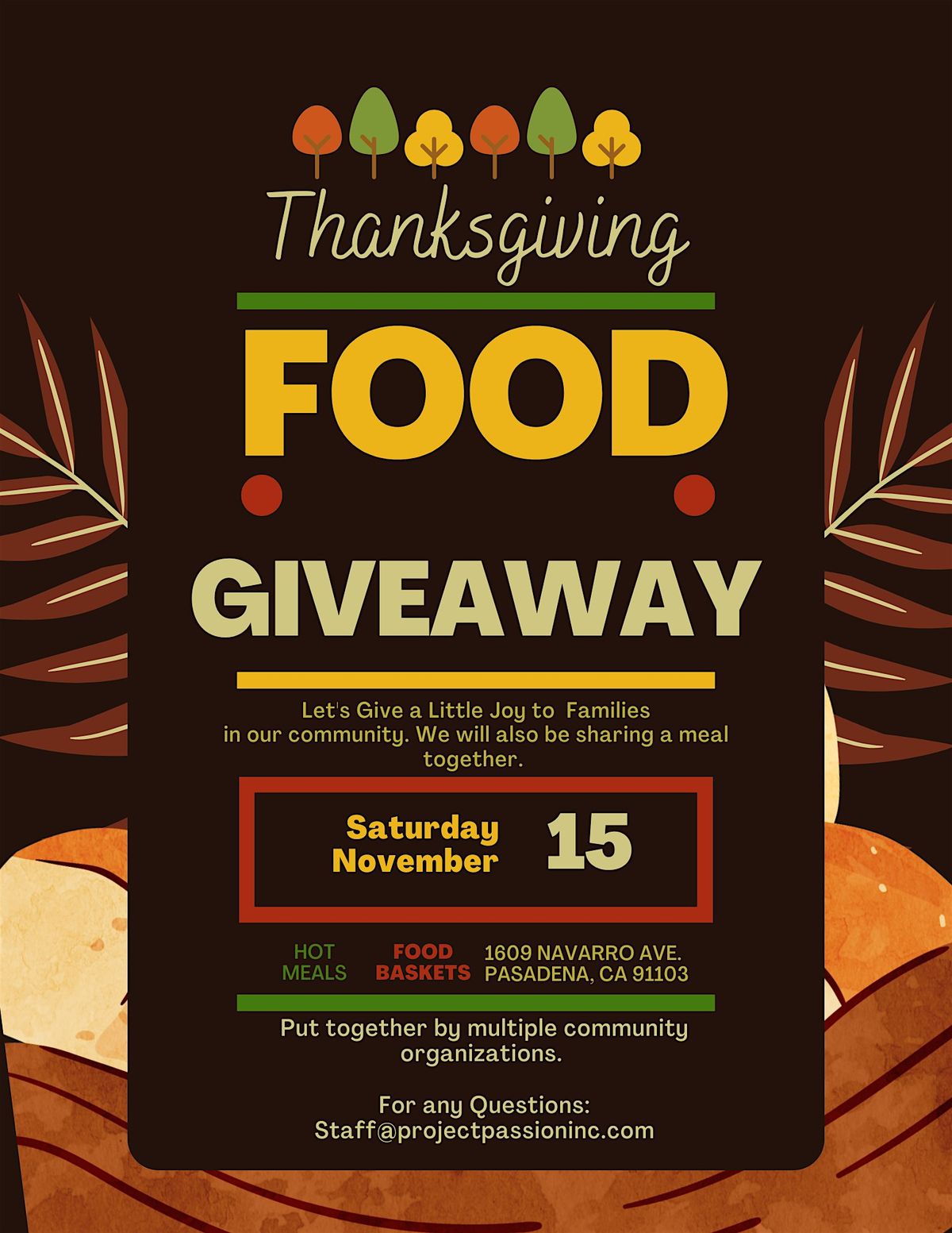Thanksgiving Food Giveaway