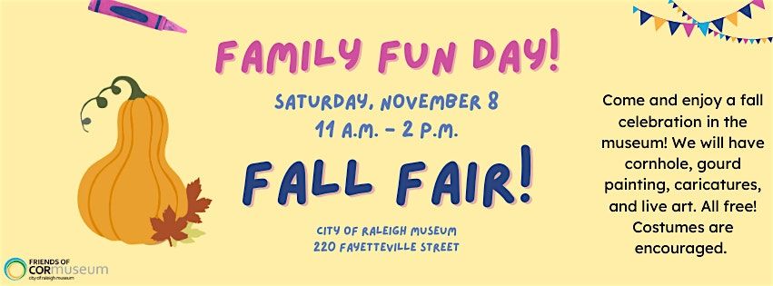 Family Fun Day Fall Fair!