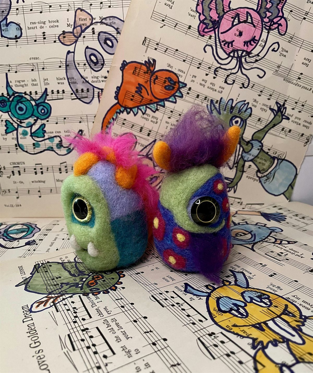 Needle Felting Class - Loveable Monster at Swan Island Dahlias