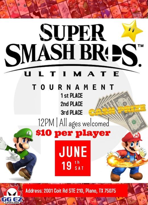 Ggezs 3rd Super Smash Bros Ultimate Tournament Gg Ez Gaming Cafe Plano Tx June 19 2021