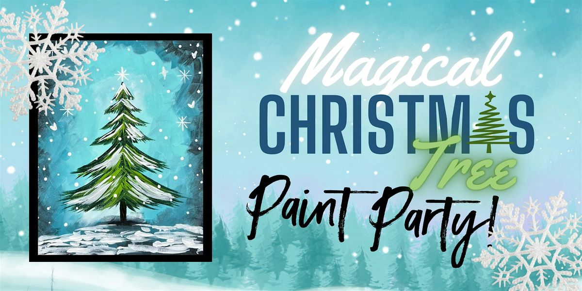 Magical Christmas Tree Paint Party In Falmouth