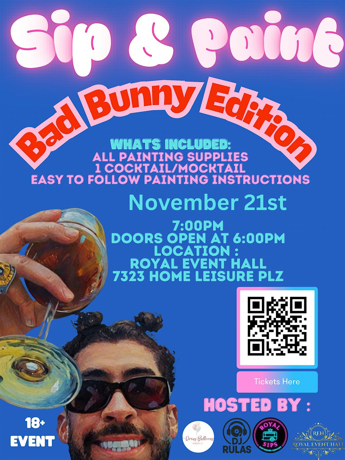 Sip & Paint Bad Bunny Edition