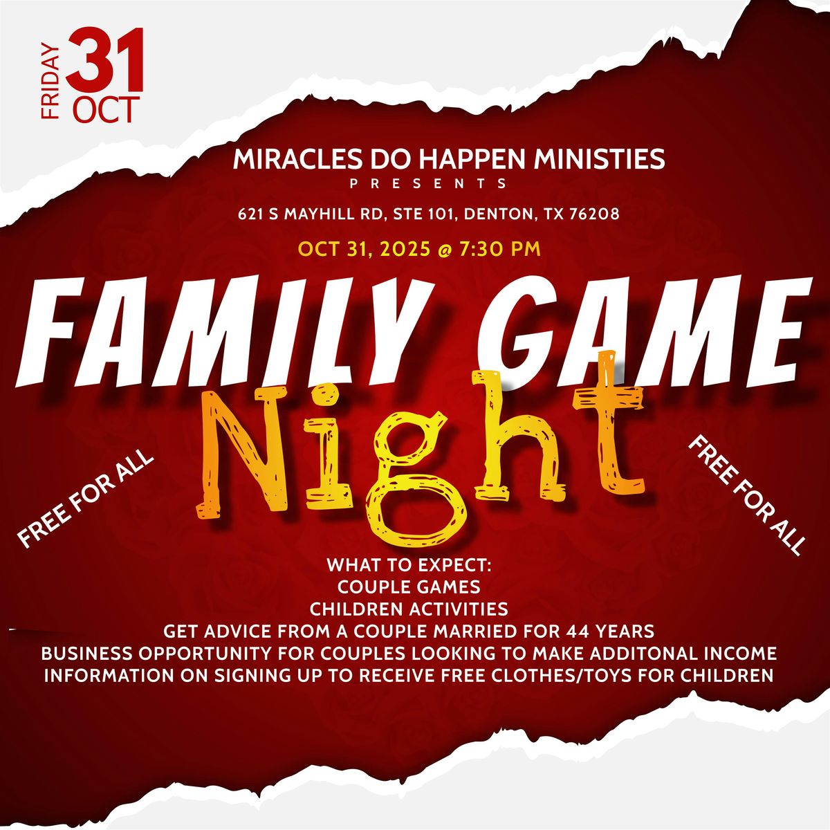 Family Game Night: Fun, Faith & Financial Freedom! \u2764\ufe0f