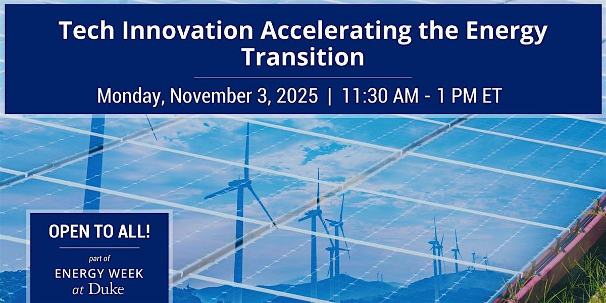 Tech Innovation Accelerating the Energy Transition