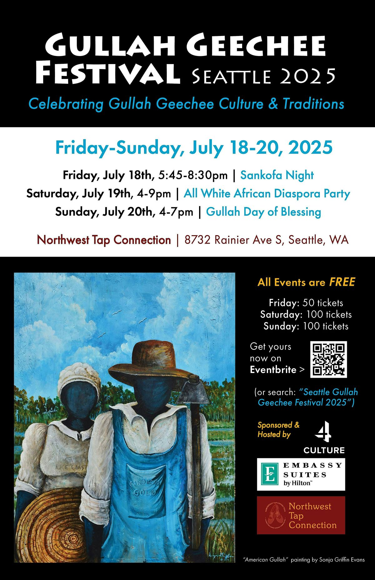 Seattle Gullah Geechee Festival: Sankofa Night at Northwest Tap ...