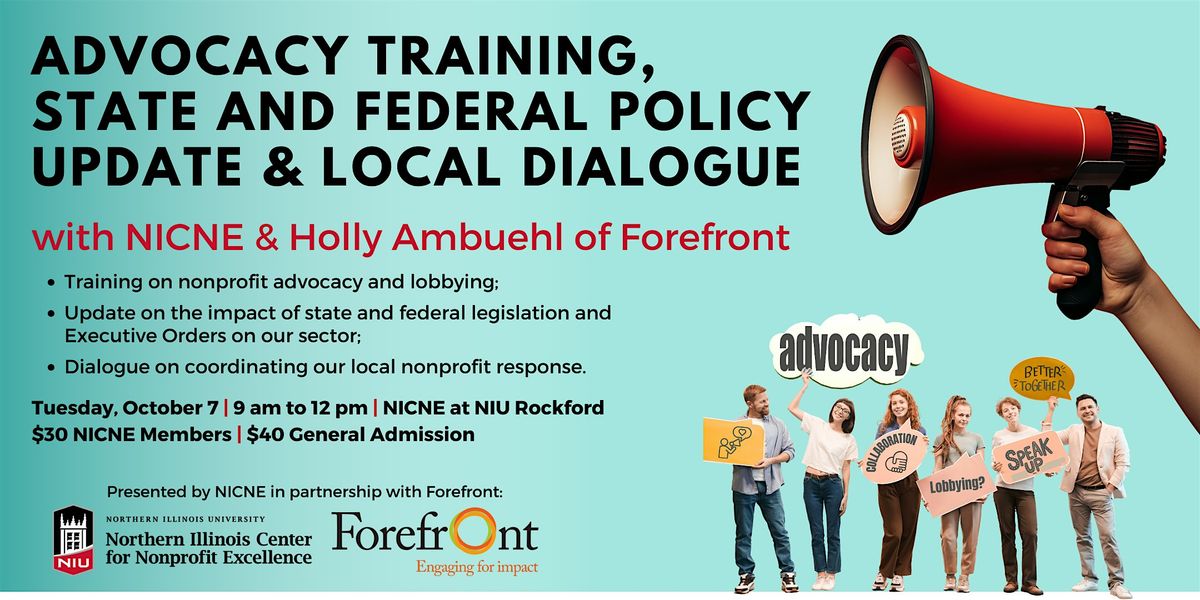 Nonprofit Advocacy Training, Policy Update and Dialogue with Forefront