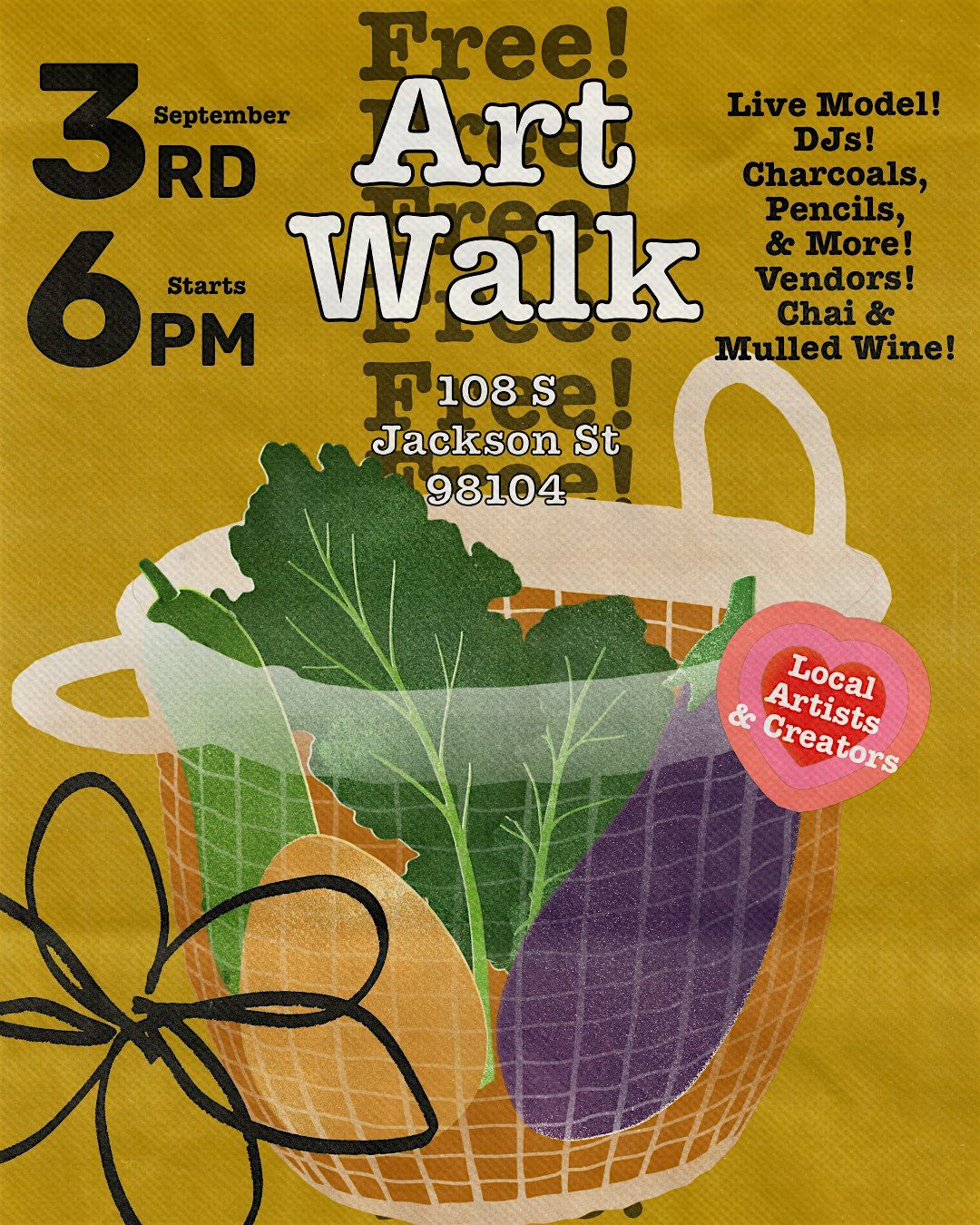 ART WALK! OPEN FIGURE CLASS & MARKET!