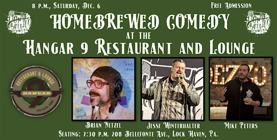 Homebrewed Comedy at the Hangar 9 Restaurant and Lounge
