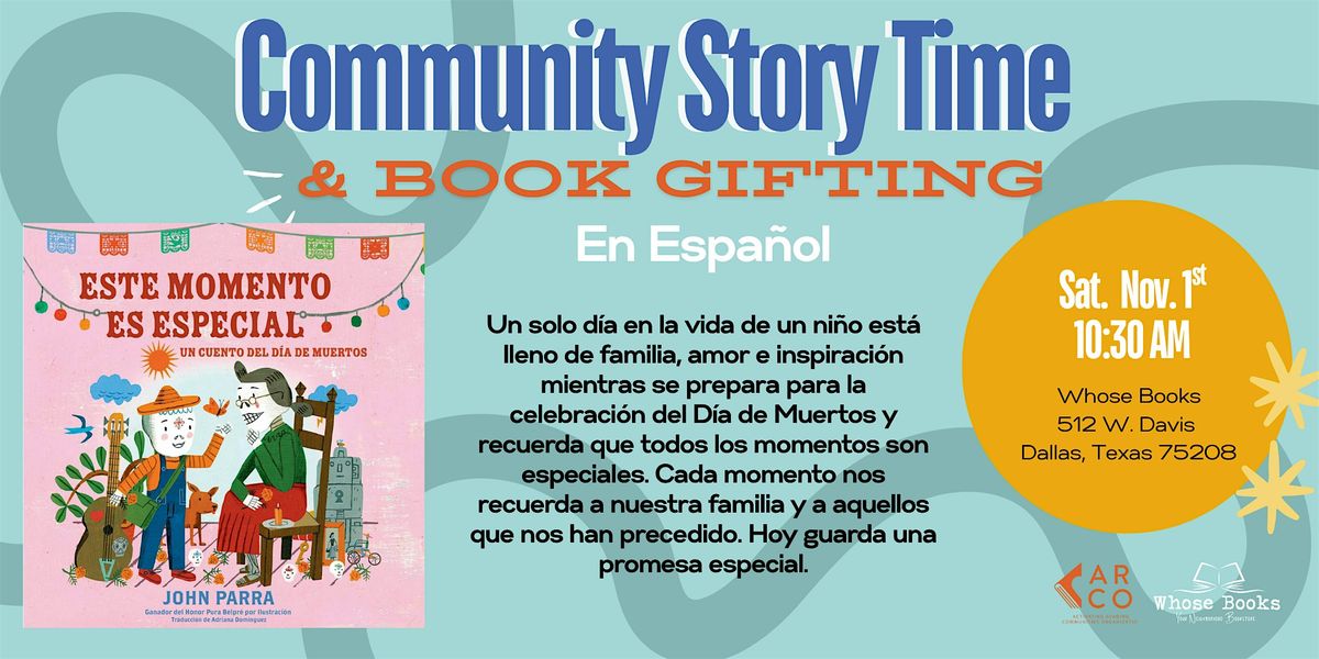 Community Story Time & Book Gifting En Espa\u00f1ol