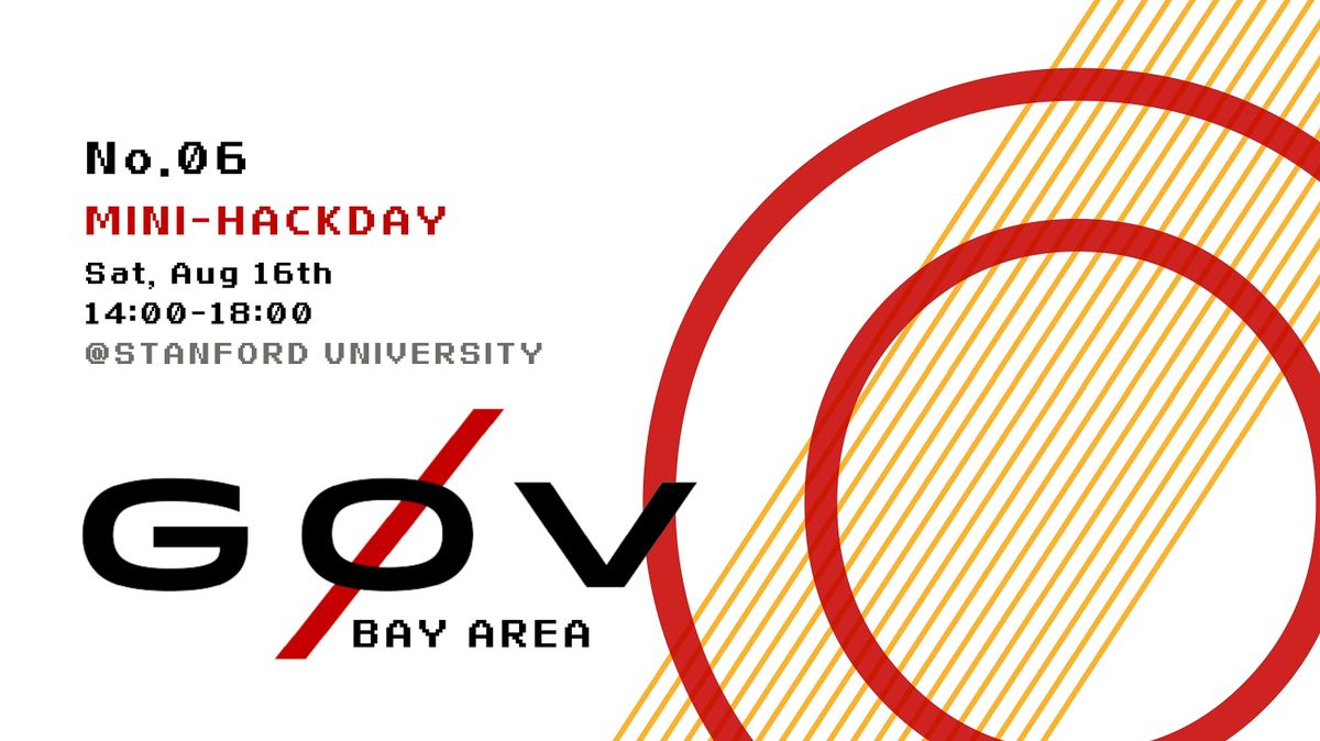 \u7b2c6\u6b21 g0v \u7063\u5340\u5c0f\u805a\uff1aMini Hack Day