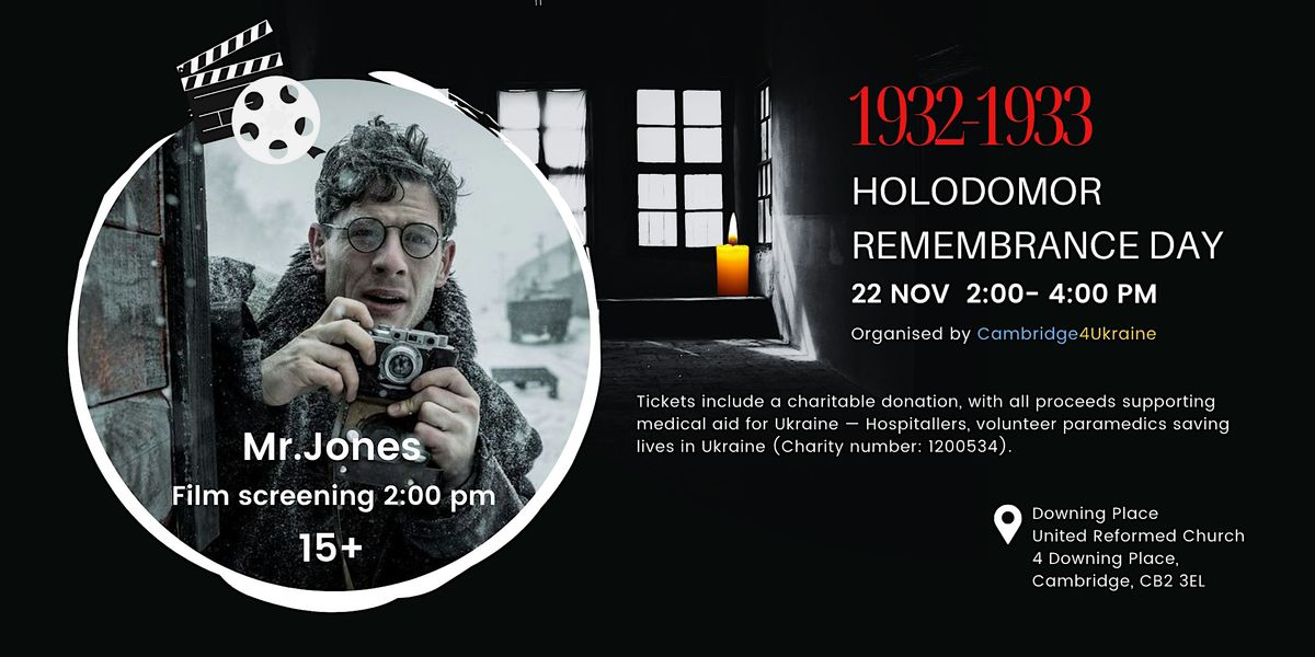 Holodomor Remembrance Day: Film screening Mr. Jones
