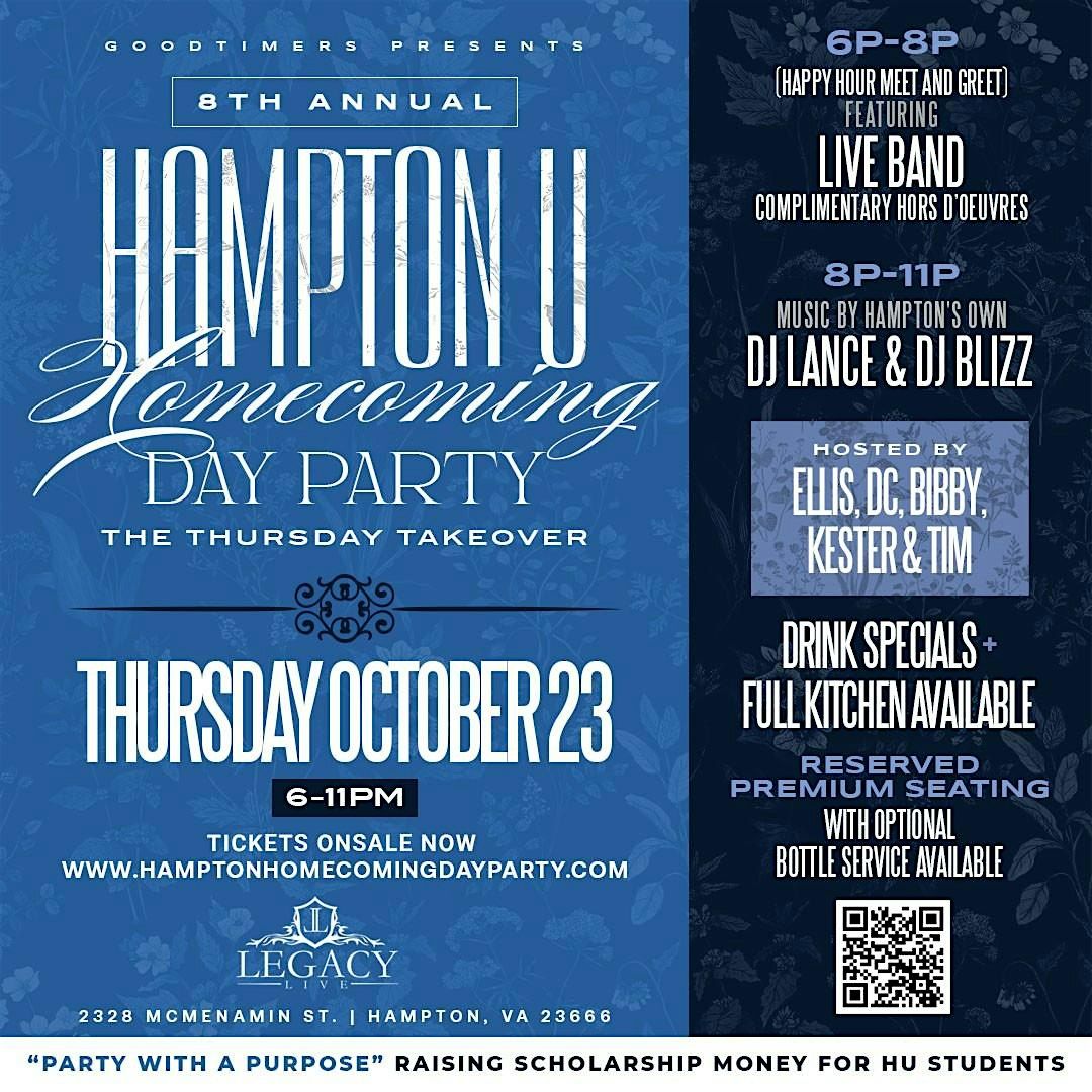Goodtimers 8th Annual HU Homecoming Day Party "The Thursday Takeover"