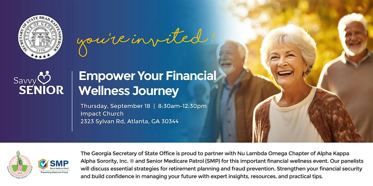 Senior Savvy: Empower Your Financial Wellness Journey - ATLANTA