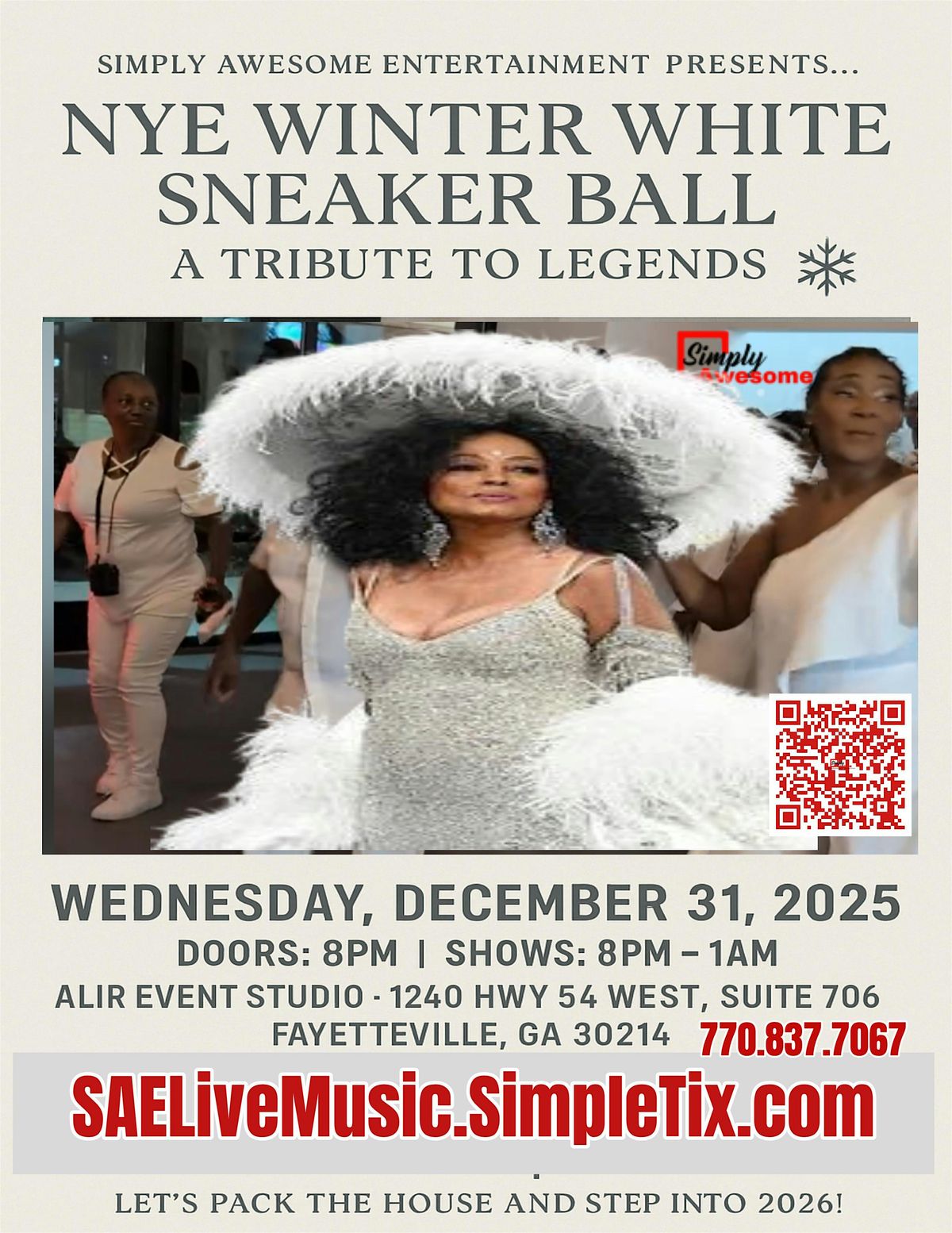 NYE Winter White Sneaker Ball: Tribute to Legends  Showcases & Countdown