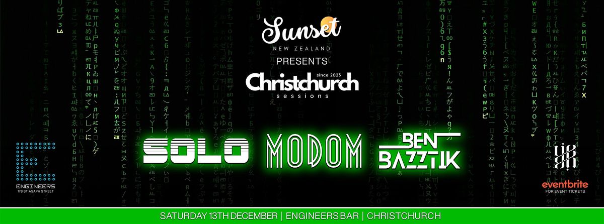 Sunset New Zealand presents: 2025 Christchurch Sessions THE MATRIX EDITION