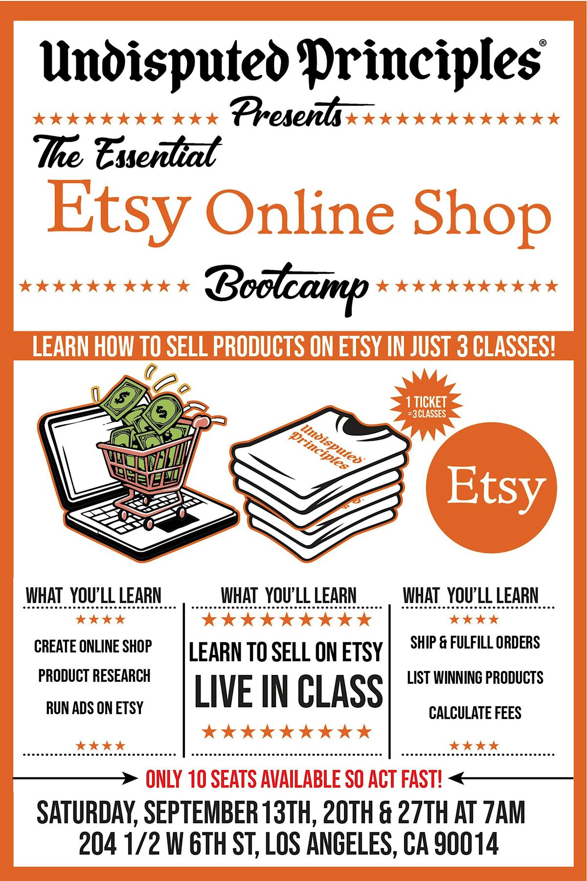 Etsy Bootcamp: Launch Your Online Shop in 2 Saturdays