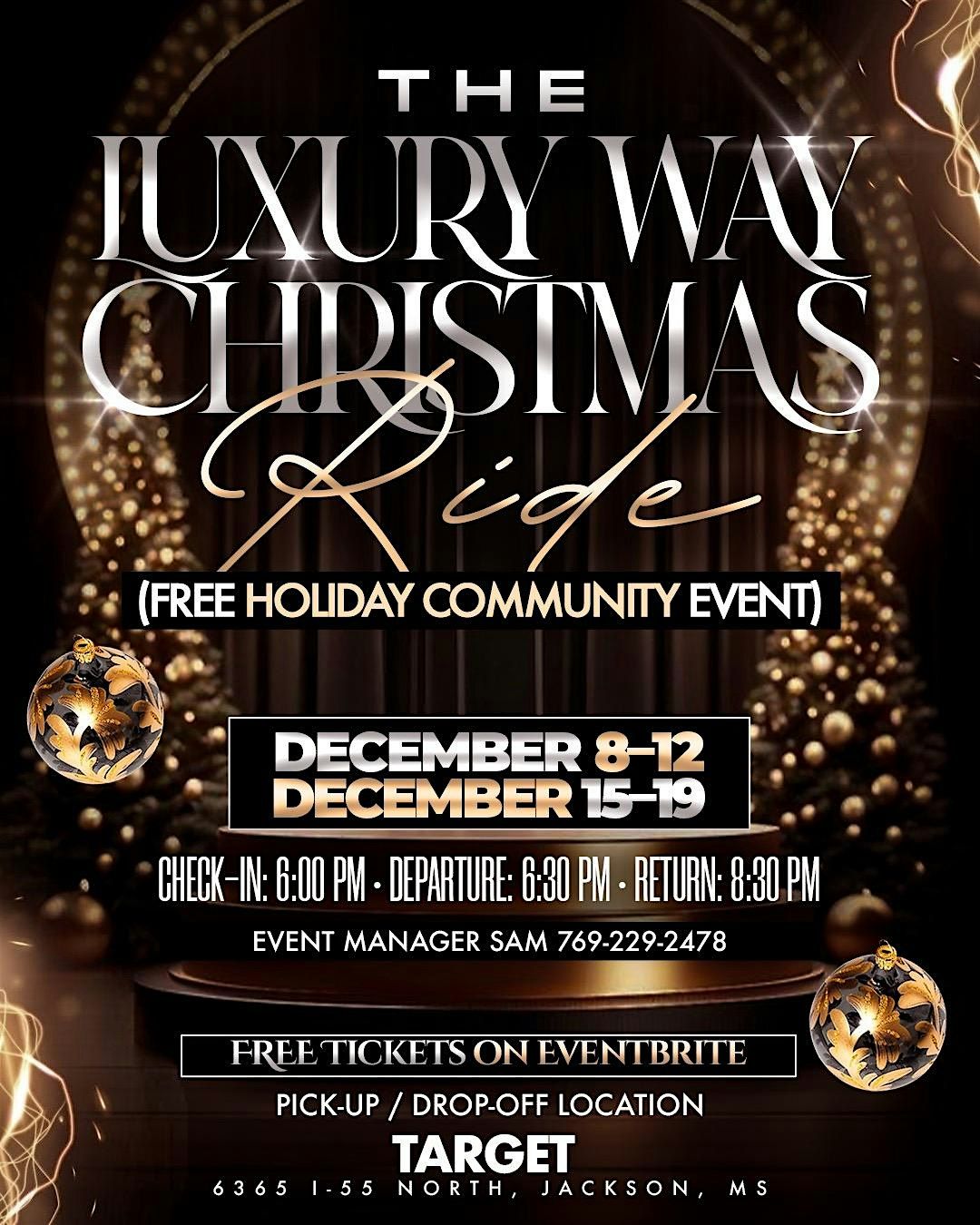 The Luxury Way Christmas Ride (Brandon Amphitheater)