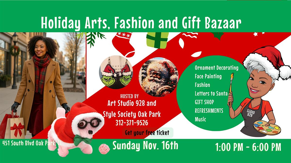 2025 Art Studio 928 Holiday Arts, Fashion and Gifts Bazaar