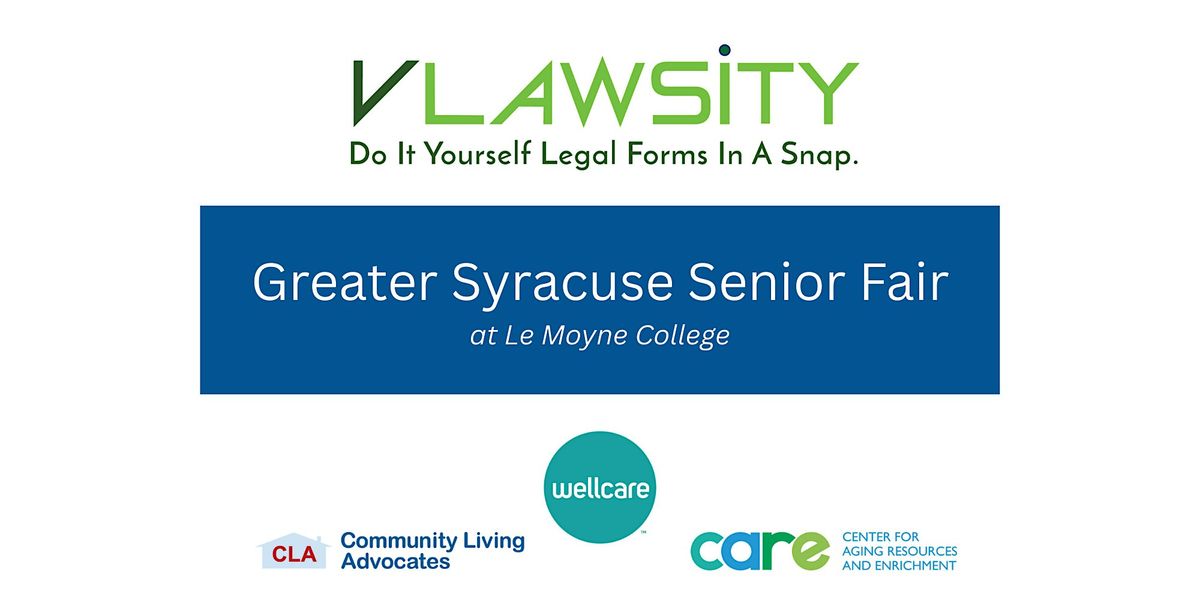 Vendor Registration - Greater Syracuse Senior Fair at Le Moyne College