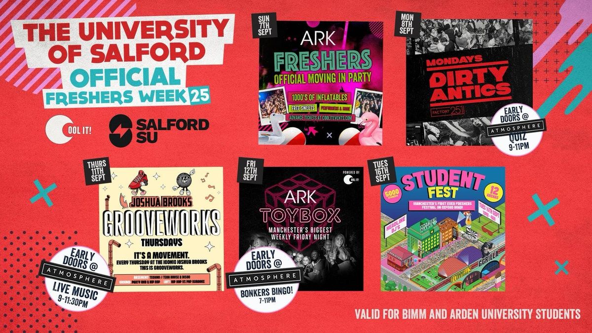 SALFORD UNIVERSITY - OFFICIAL - All Access Freshers Wristband 2025 \ud83c\udf9f\ufe0f \u203c\ufe0f FINAL 123 TICKETS! \u203c\ufe0f