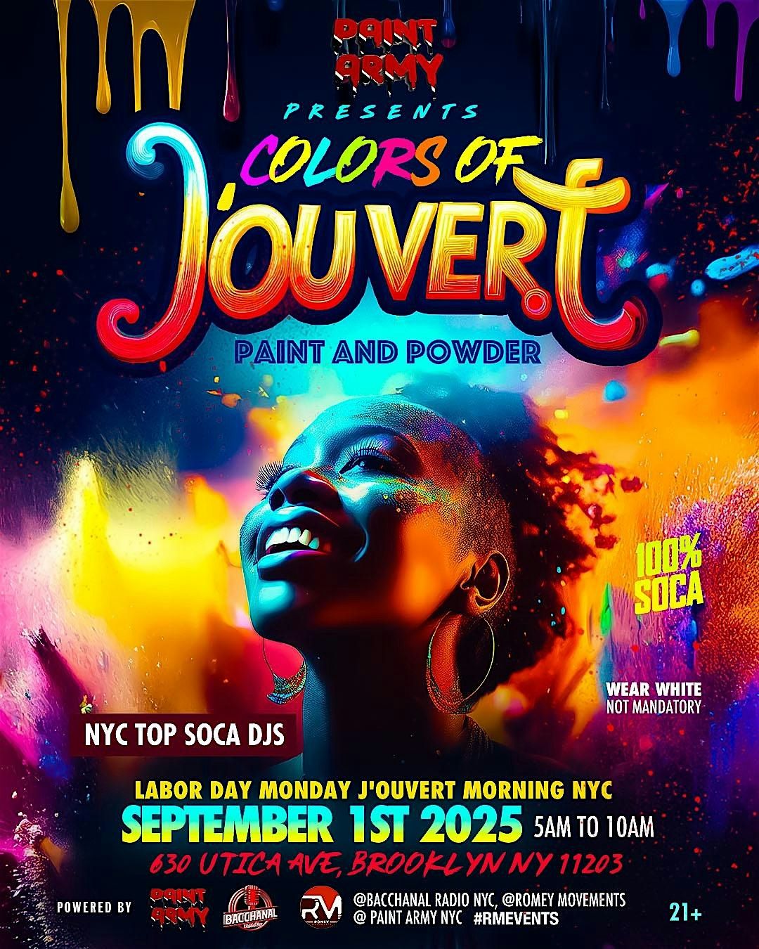 COLORS OF J'OUVERT paint and powder