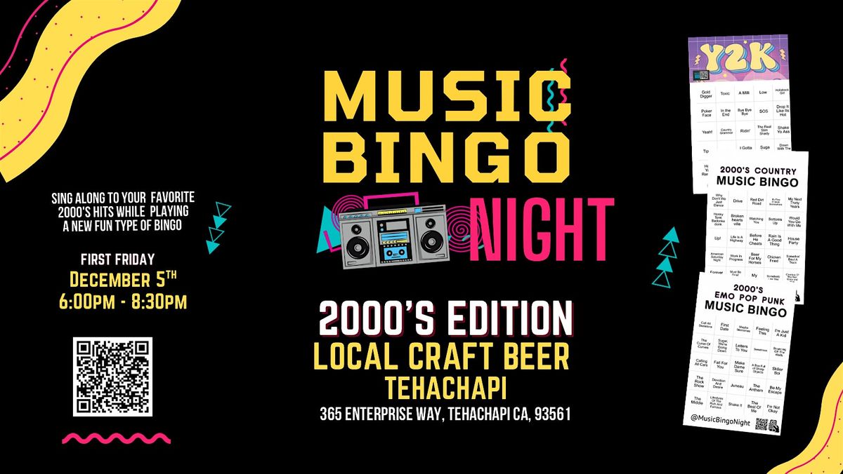 2000\u2019s Music Bingo Night @ LBC Tehachapi