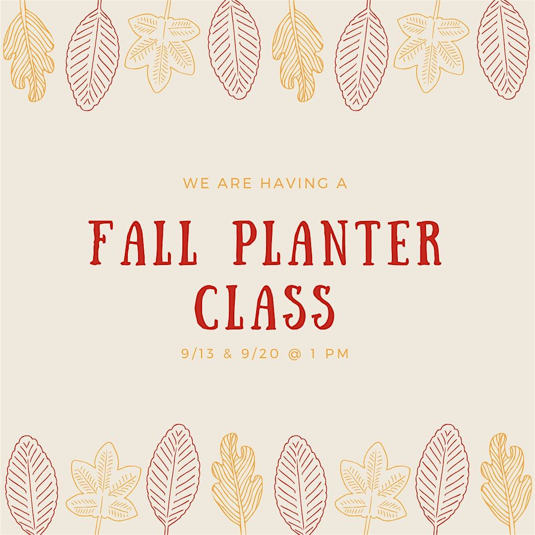 Fall Planter Class