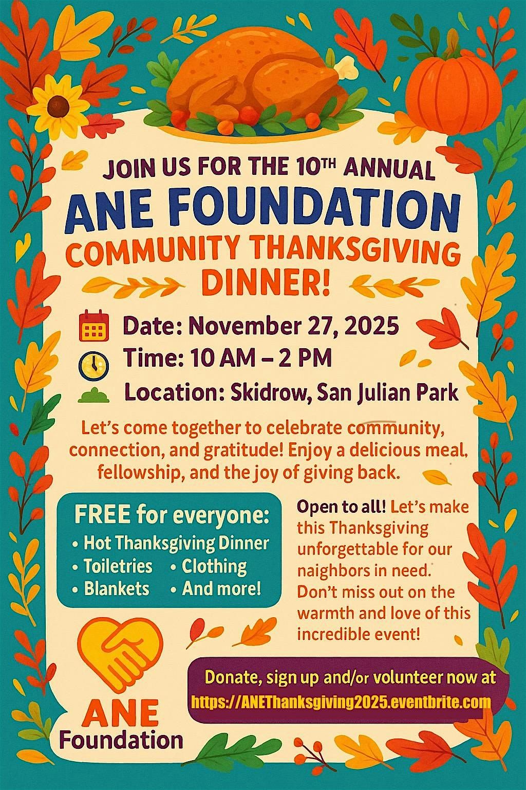 10th Annual Community Thanksgiving Dinner