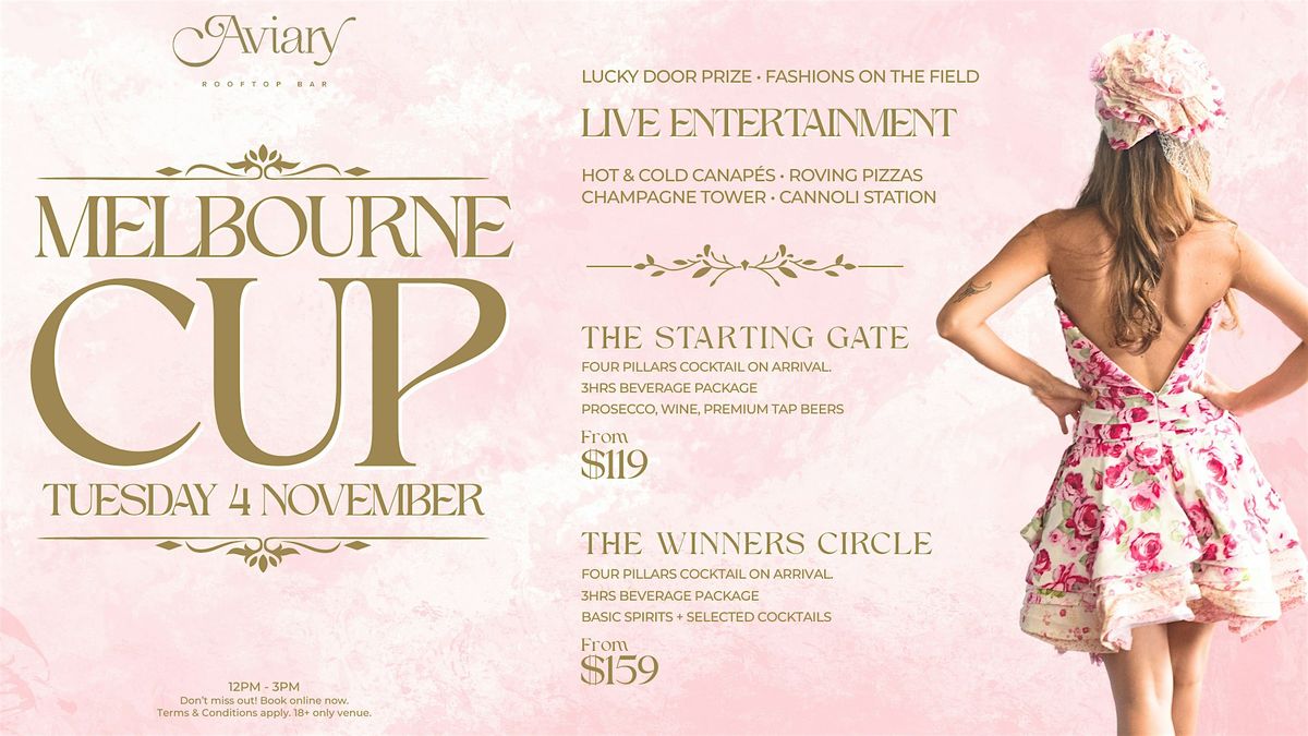 Aviarys Races and Rhythm Melbourne Cup | Aviary Rooftop Bar at Aviary ...