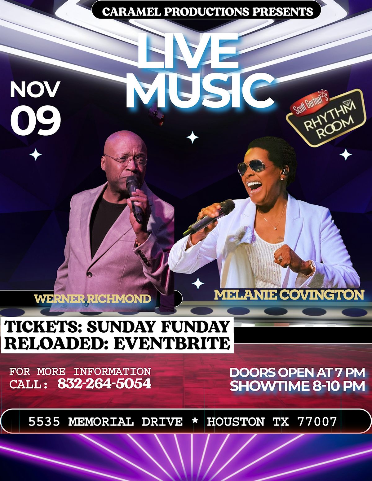Sunday Funday RELOADED w Melanie Covington & Werner Richmond November 9th