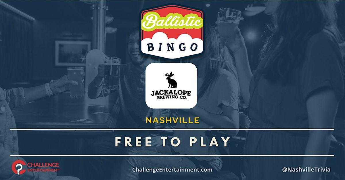 Monthly Ballastic Bingo Nights at Jackalope - Nashville