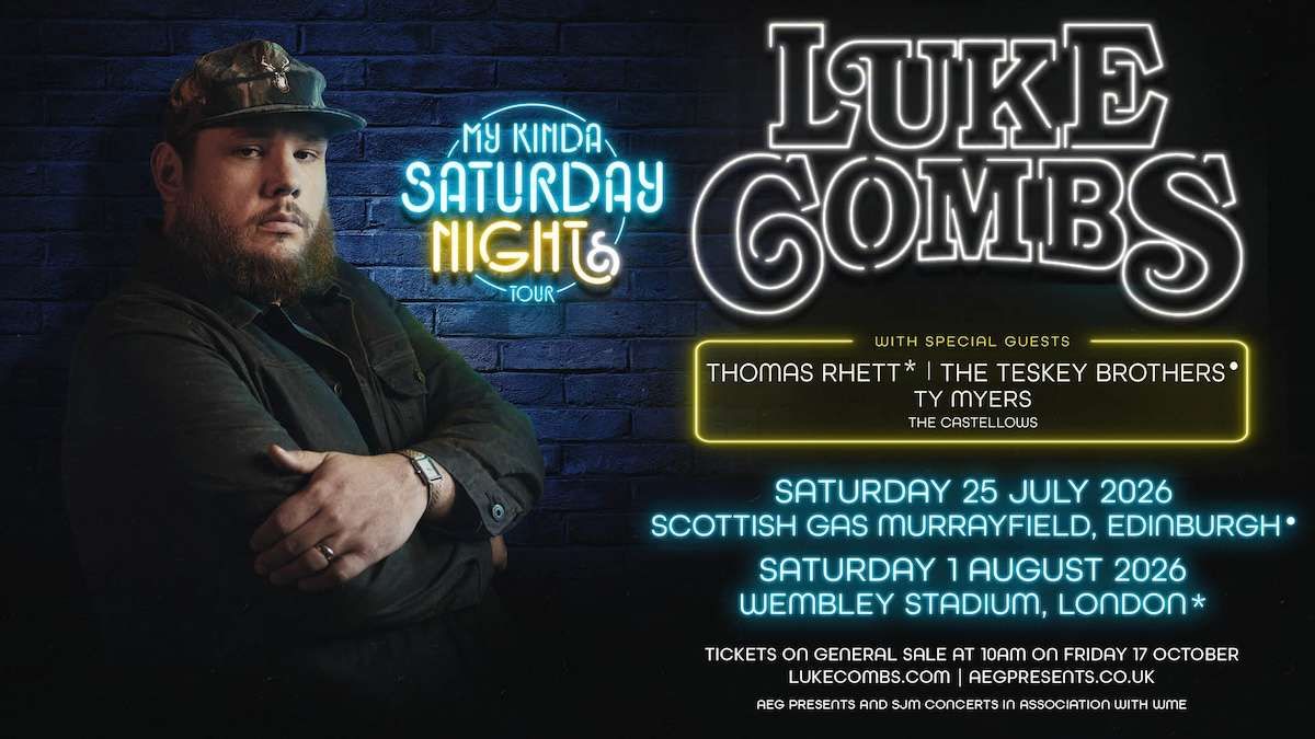 Luke Combs Edinburgh Tickets