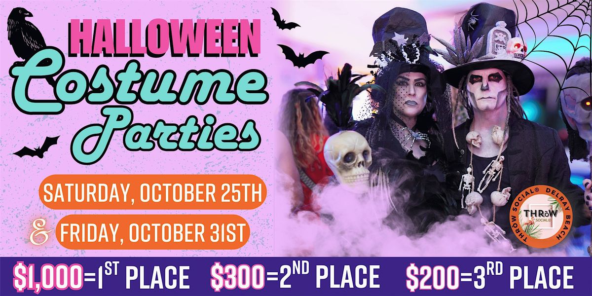 SoFlo's Biggest Halloween Party & Costume Contests @ THR\u014dW Social Delray!