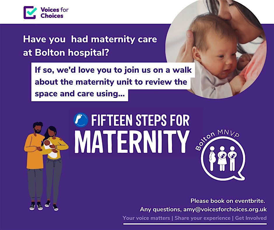 15 Steps for Maternity, Bolton.