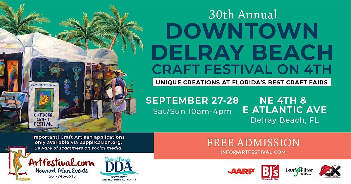 30th Annual Downtown Delray Beach Craft Festival on 4th