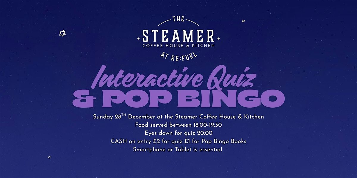 Quiz Night & Pop Bingo!