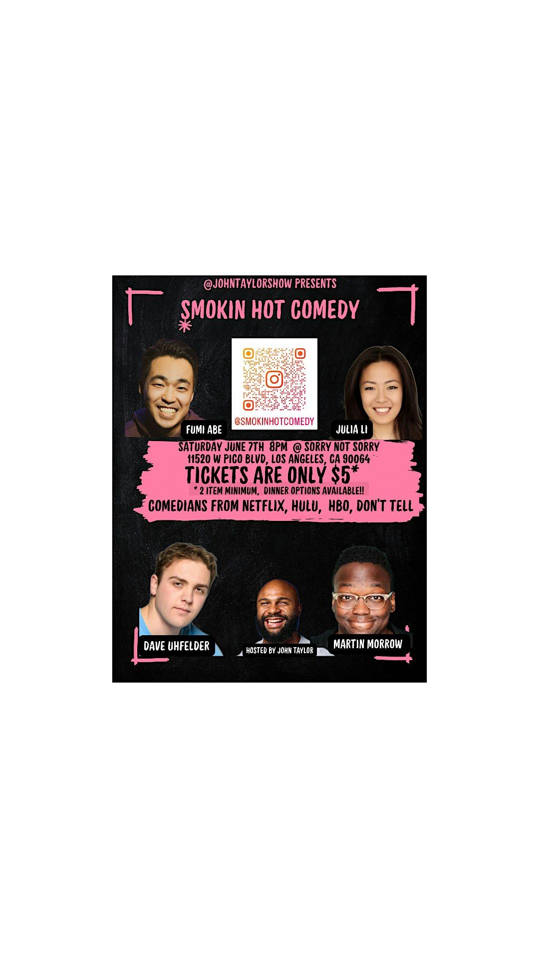 SMOKINHOTCOMEDY: The best standup comedy show on the westside