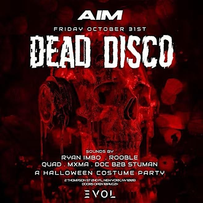 Blue Glove Presents: DEAD DISCO HALLOWEEN PARTY 2025 | EVOL NIGHTCLUB