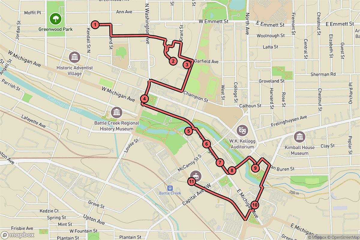 Battle Creek Audio Tour: Sanitarium Stories and Historic Skylines