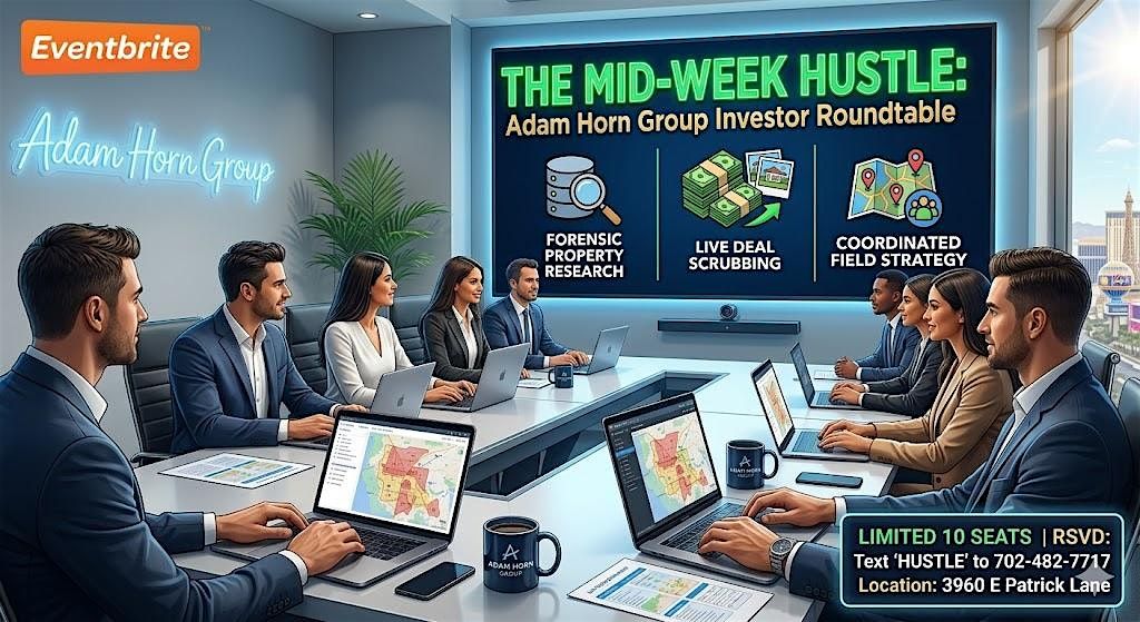 Weekly Wednesday Hustle: Adam Horn Group Investor Roundtable