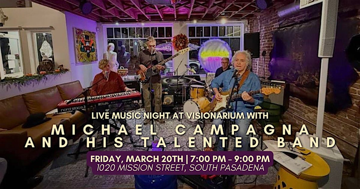 \u2728 Michael Campagna and Band Return to Visionarium! \u2728