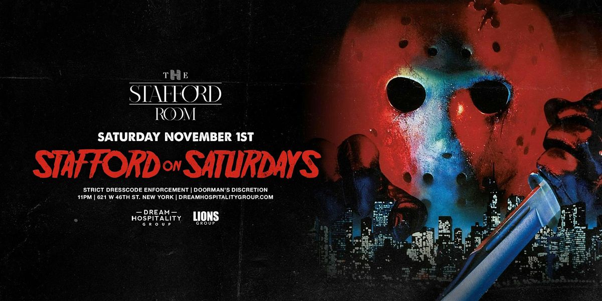 HALLOWEEN WEEKEND @ THE STAFFORD ROOM