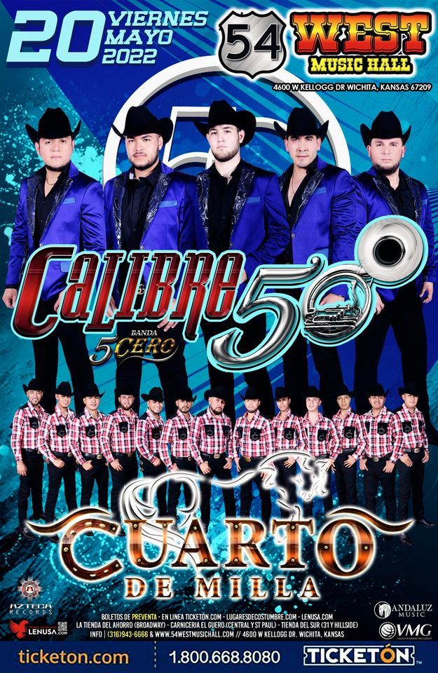 Calibre 50 en Wichita, KS | 54 West Music Hall, Wichita, KS | May 20, 2022