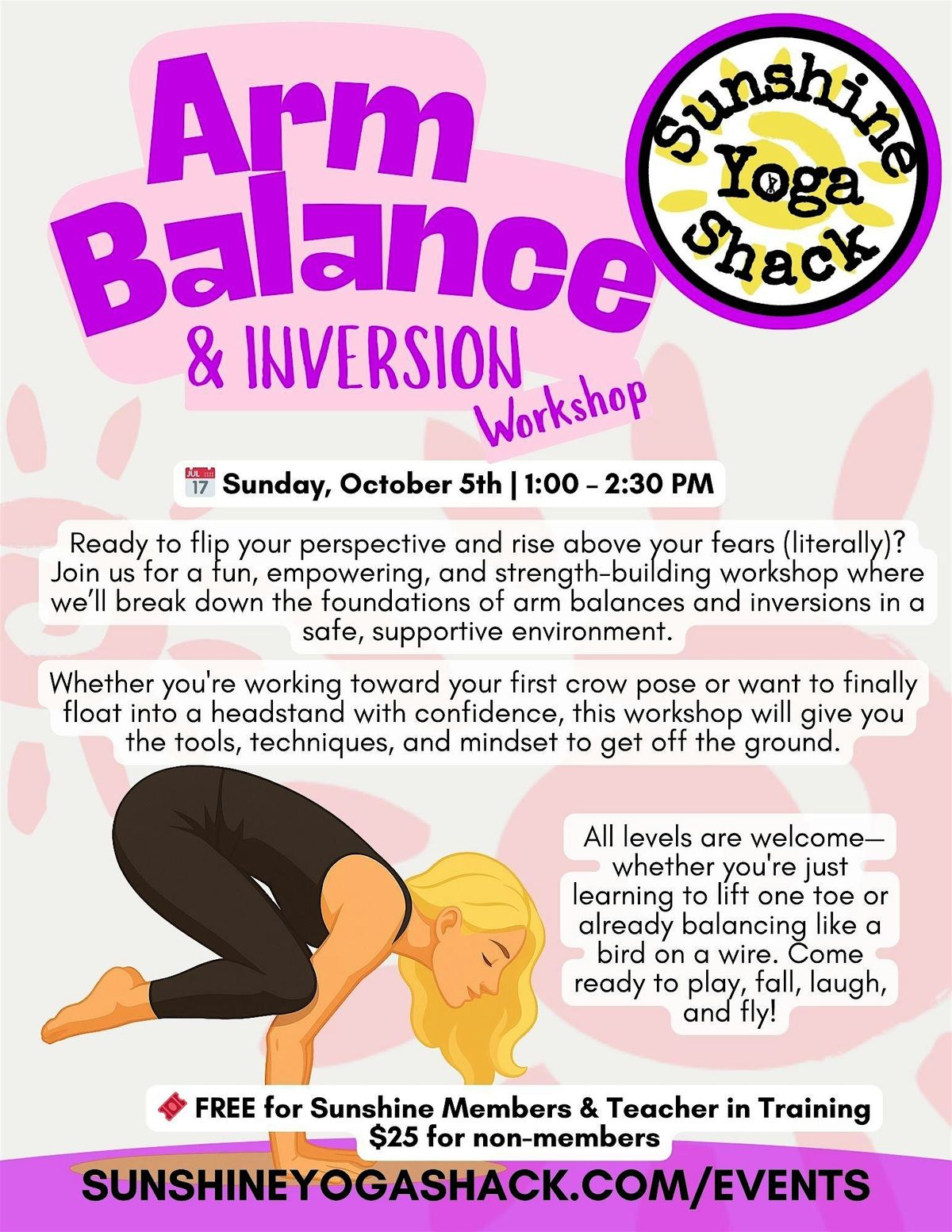 Arm Balance & Inversion Workshop