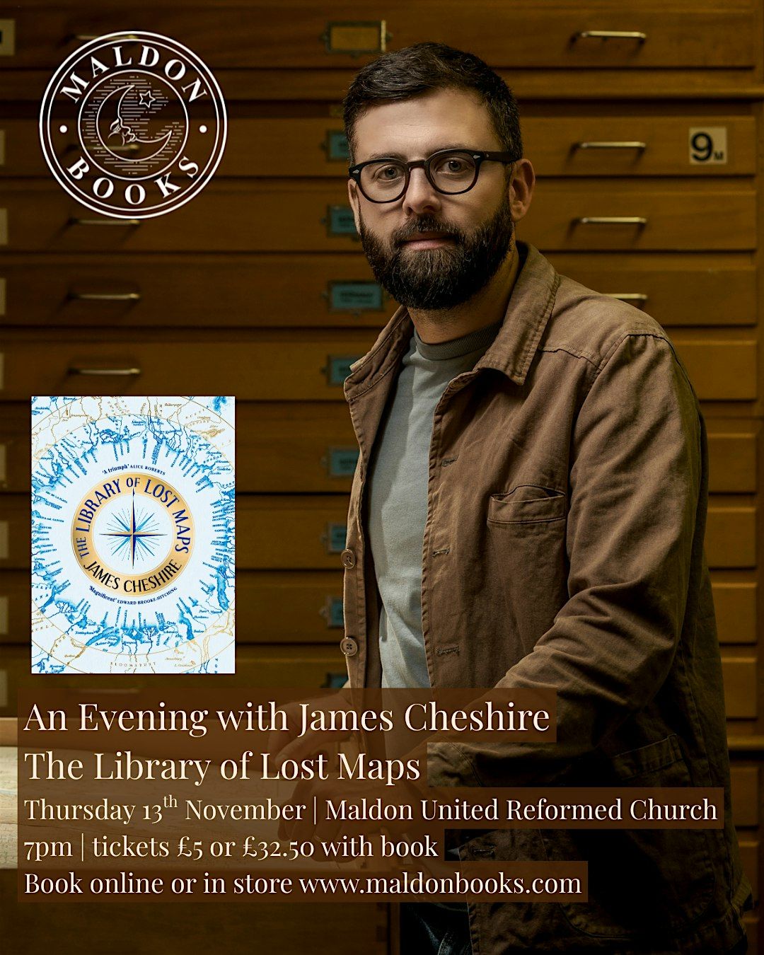 The Library of Lost Maps: An Evening with James Cheshire