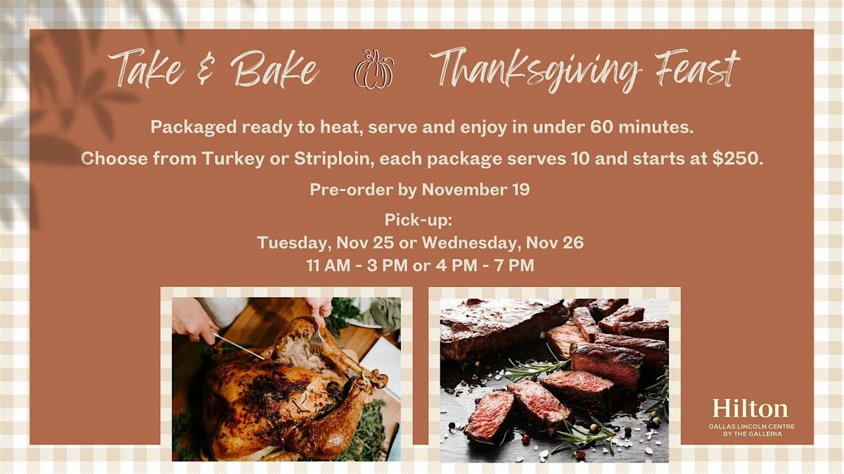 Holiday Feast To-Go: Turkey or Striploin Dinner Packages