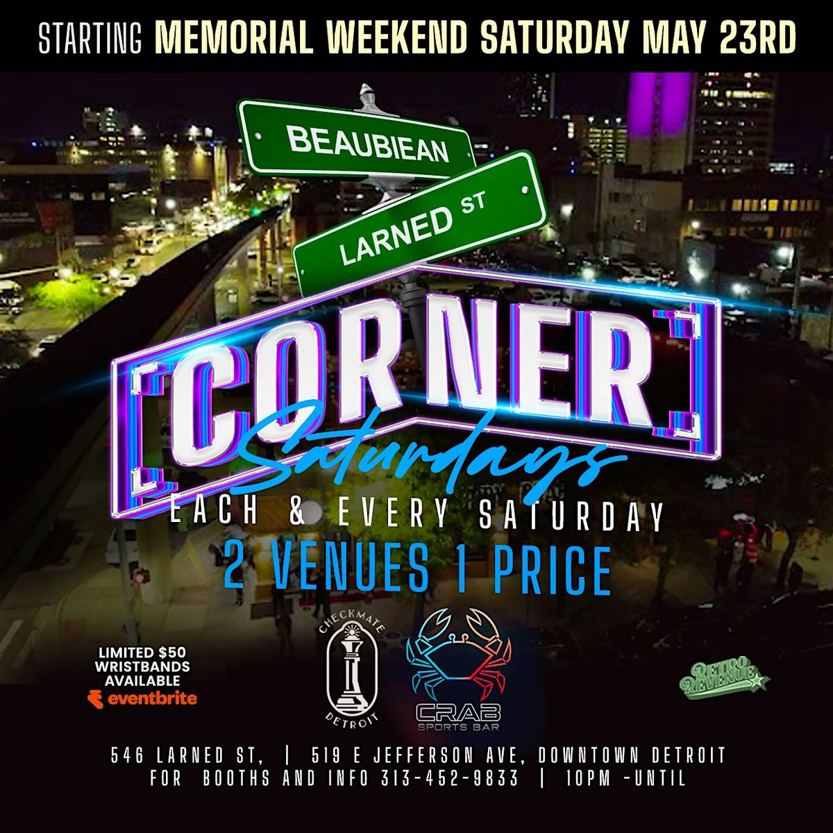 THE CORNER SATURDAYS CHECKMATE & CRAB ROOFTOP