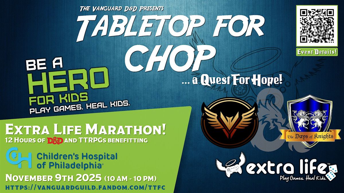 The Vanguard Presents: Tabletop for CHOP!