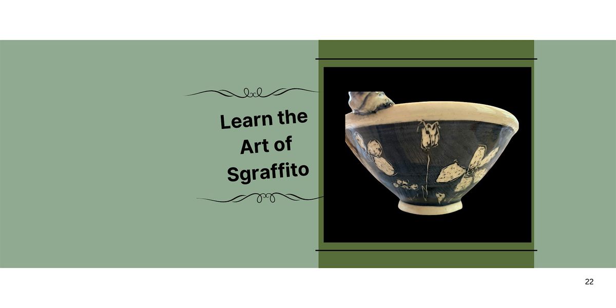 Learn the Art of Sgraffito at the Pottery Studio GOLA 3 week Class