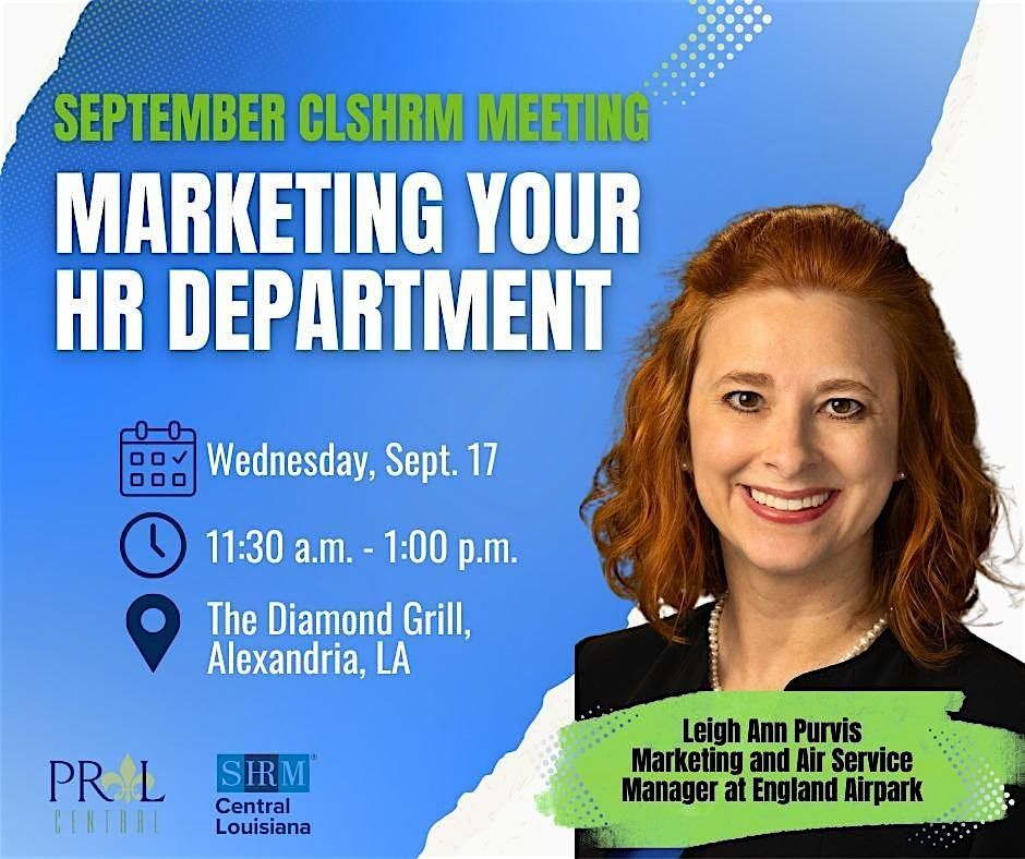 PRAL September Meeting: Marketing Your Department